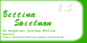 bettina spielman business card